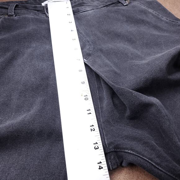 Won Hundred Lindy Jeans Women 28 Black Wrap Front Baggy Cropped Streetwear OOAK - Picture 7 of 13